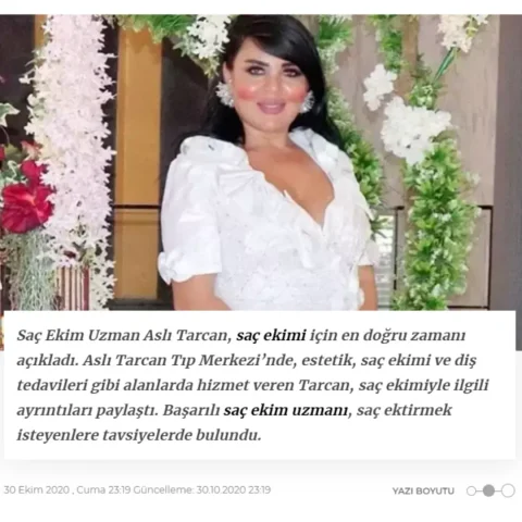 Asli Tarcan in POSTA News