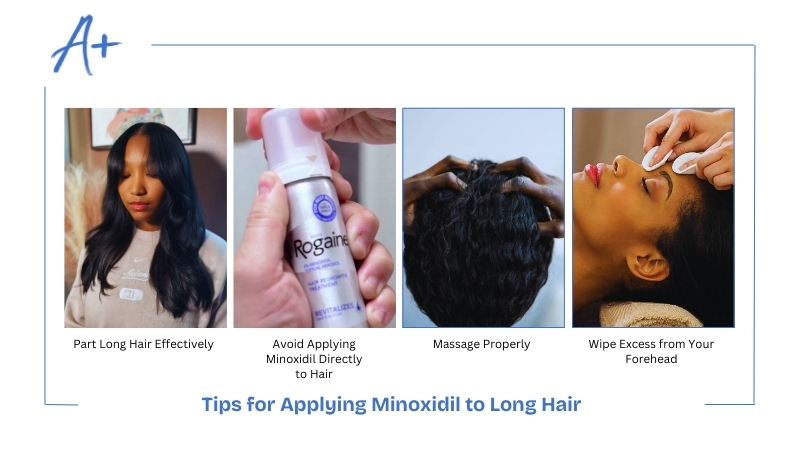 Tips for Applying Minoxidil to Long Hair