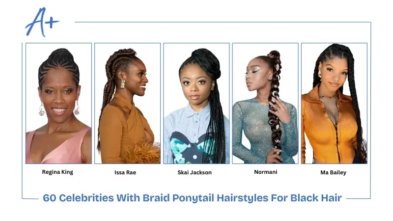 Afro American Celebrities With Braid Ponytail Hairstyles Afro American Celebrities With Braid Ponytail Hairstyles