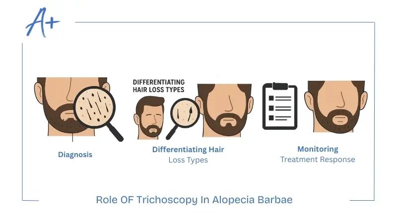 Role OF Trichoscopy In Alopecia Barbae