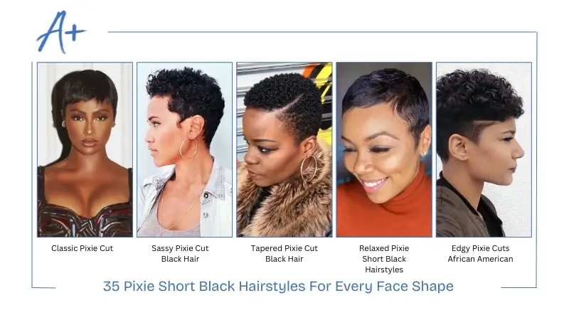 5 Pixie Short Black Hairstyles