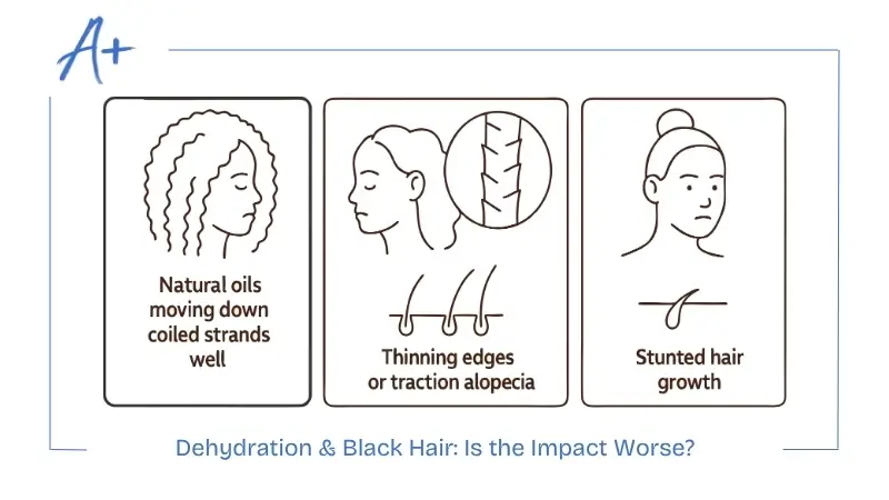 Dehydration & Black Hair Is the Impact Worse