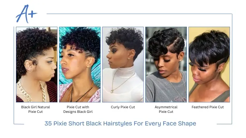 Latest Pixie Short Black Hairstyles For Every Face Shape